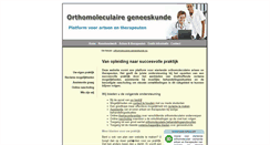 Desktop Screenshot of orthomoleculaire-geneeskunde.eu