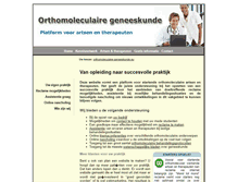 Tablet Screenshot of orthomoleculaire-geneeskunde.eu